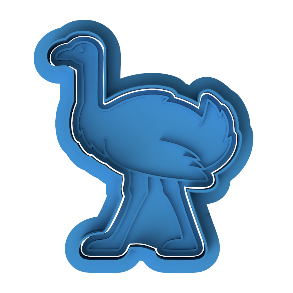 Cute Emu Cookie Cutter and Embosser Stamp | Australian Wildlife, Animal Party