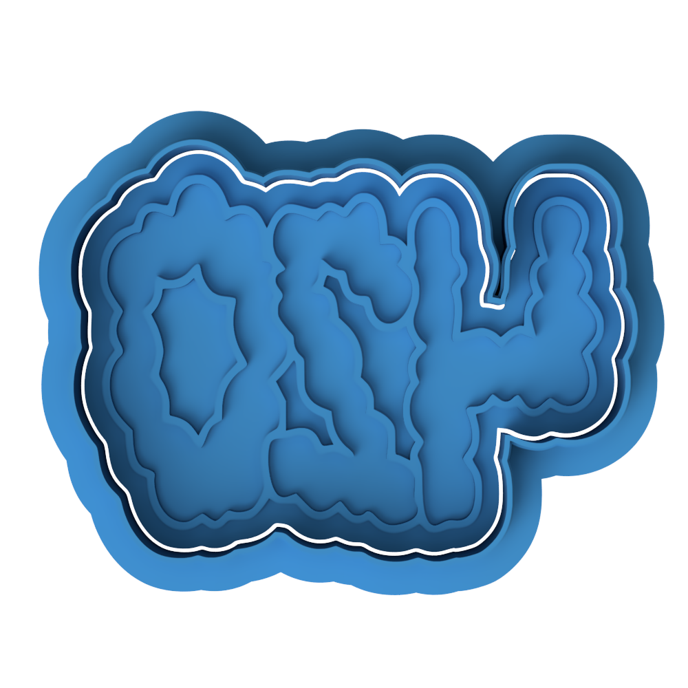 420 Smoke Cloud Cookie Cutter & Embosser Stamp