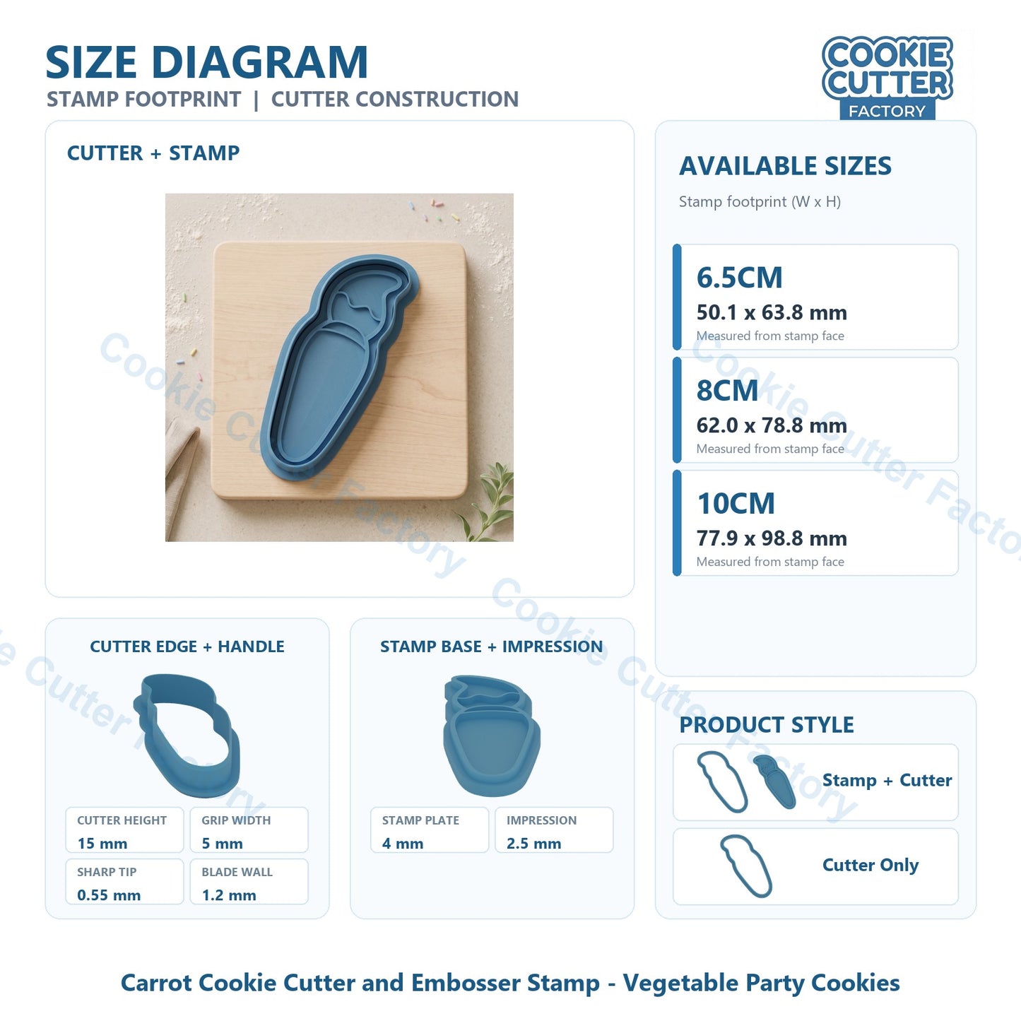 Paint Brush Cookie Cutter and Embosser Stamp - Art Party Cookies