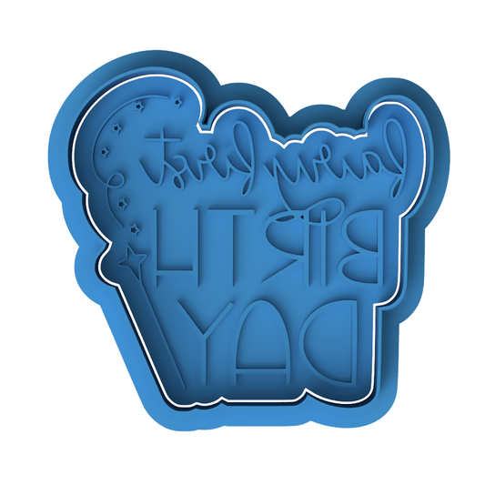 Fairy First Birthday Cookie Cutter | 1st Birthday Embosser | Magical Party Cookie Stamp