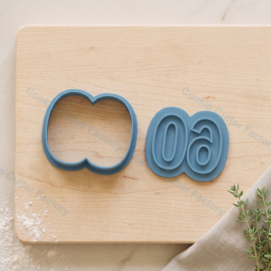 Number 60 Cookie Cutter and Embosser Stamp - 60th Birthday Party