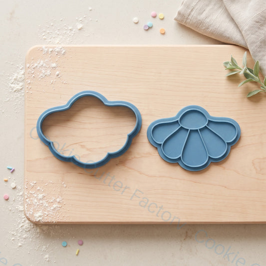 Half Daisy Flower Cookie Cutter and Embosser Stamp - Floral Baking | CCF_APPROVED_MEDIA_V1:2:9267936492757a4428087097d5c831a428c6baf98441e08950b00073e0f3490b
