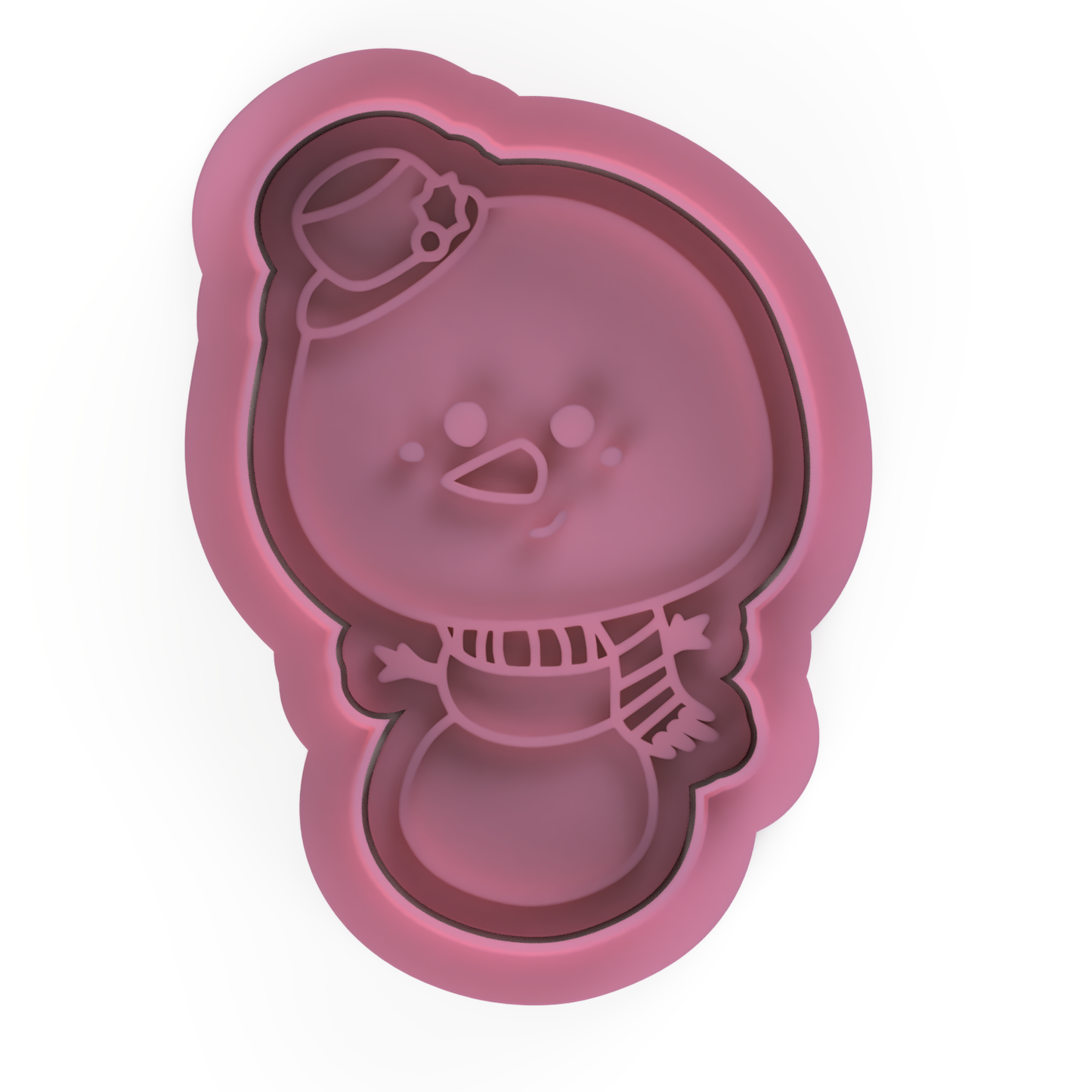 Snowman v1 Cookie Cutter & stamp