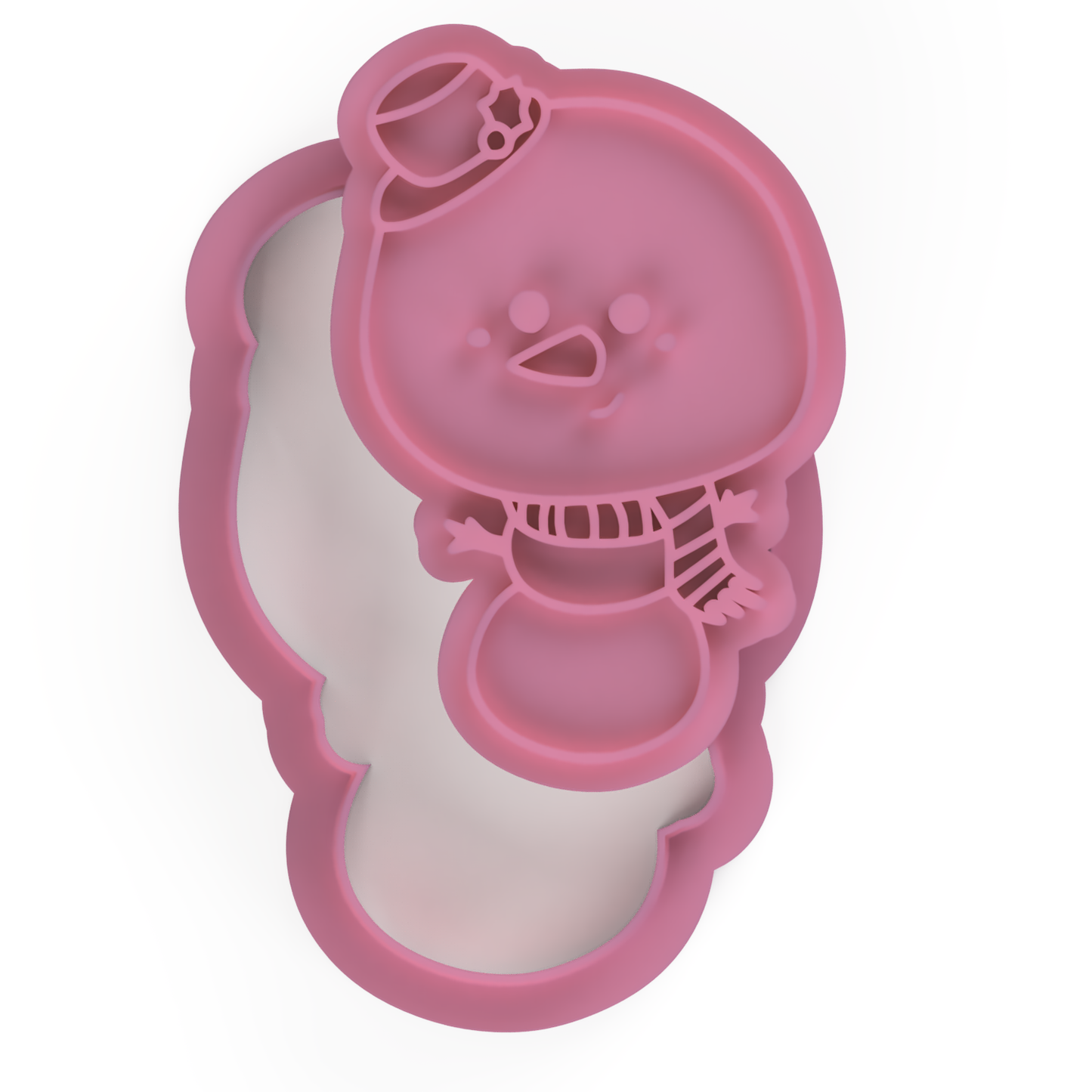 Snowman v1 Cookie Cutter & stamp