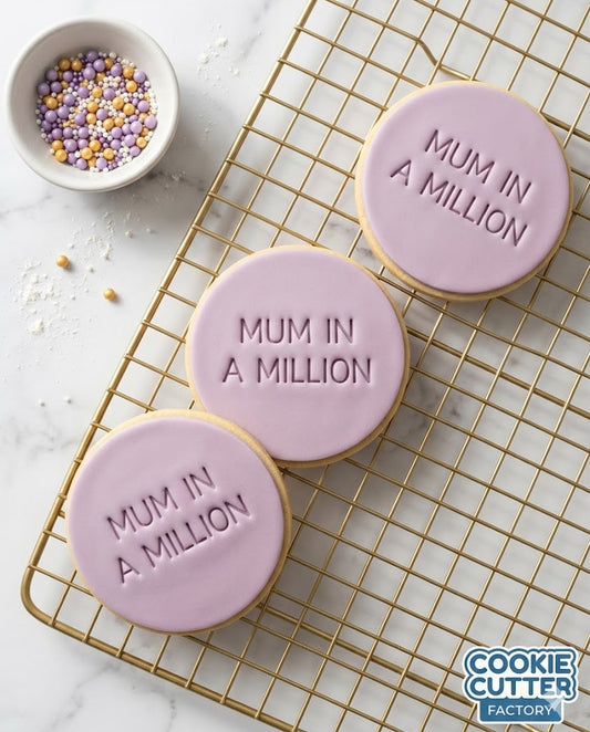 Mum in a Million Round Text Embosser Stamp – Mother's Day Collection