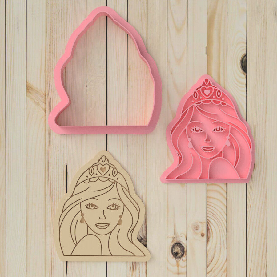 Doll Character Cookie Cutter & Embosser Stamps Set V2 Kids TV