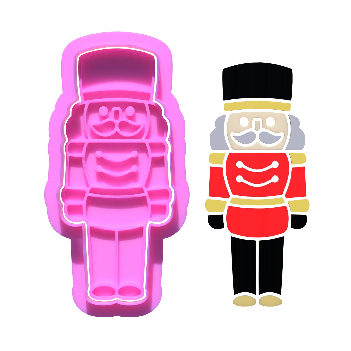 Nutcracker Cookie Cutter and Embosser Stamp Set Christmas
