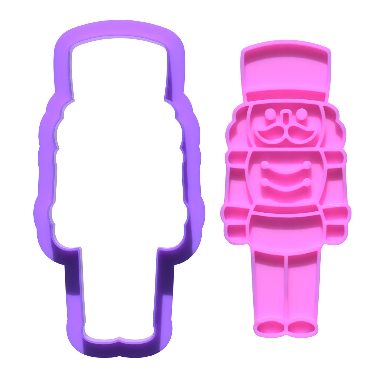 Nutcracker Cookie Cutter and Embosser Stamp Set Christmas