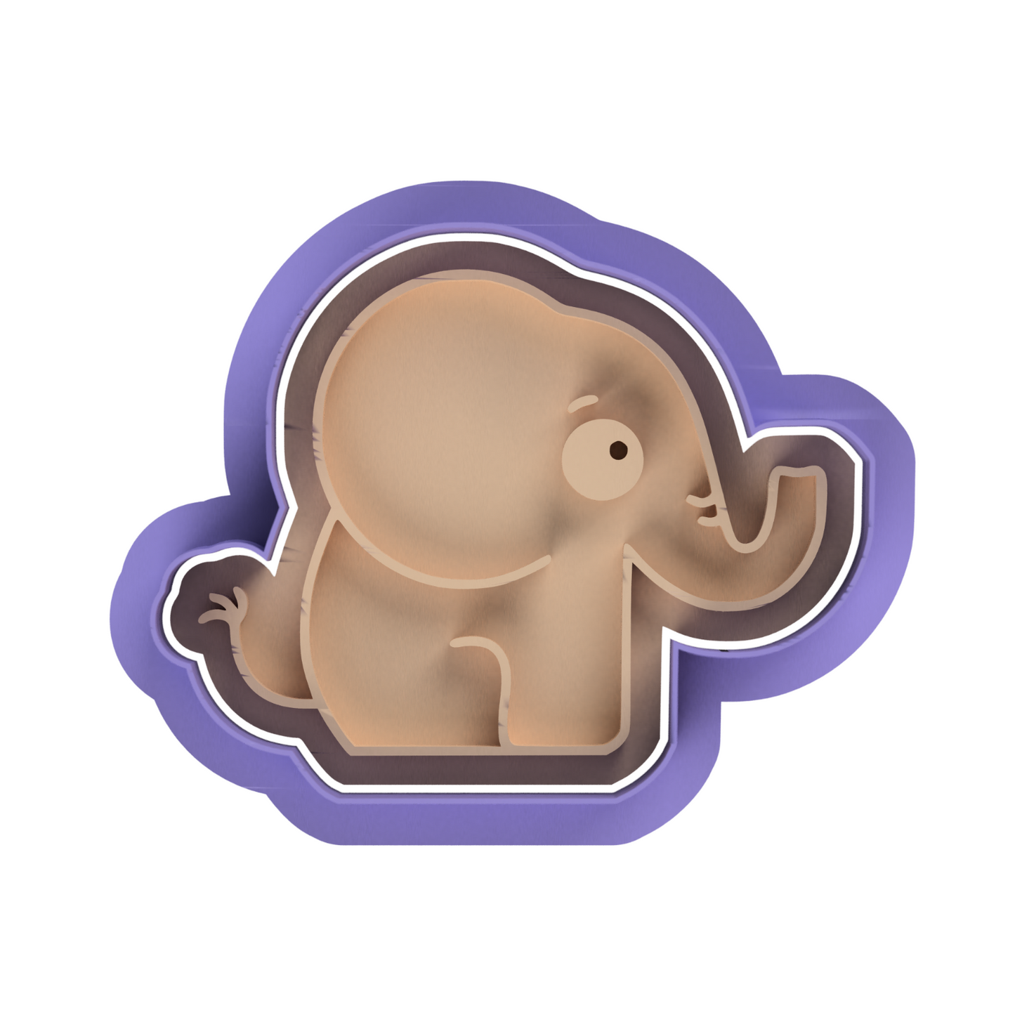 Elephant Cookie Cutter and Embosser Stamp animals