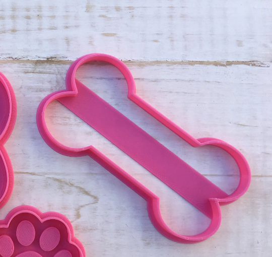 Paw & Bone Cookie Cutter And Embosser Stamp Animals