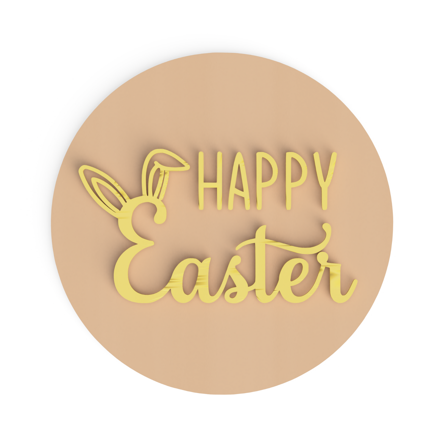 Happy Easter Cookie Cutter & Embosser Stamp Style 3