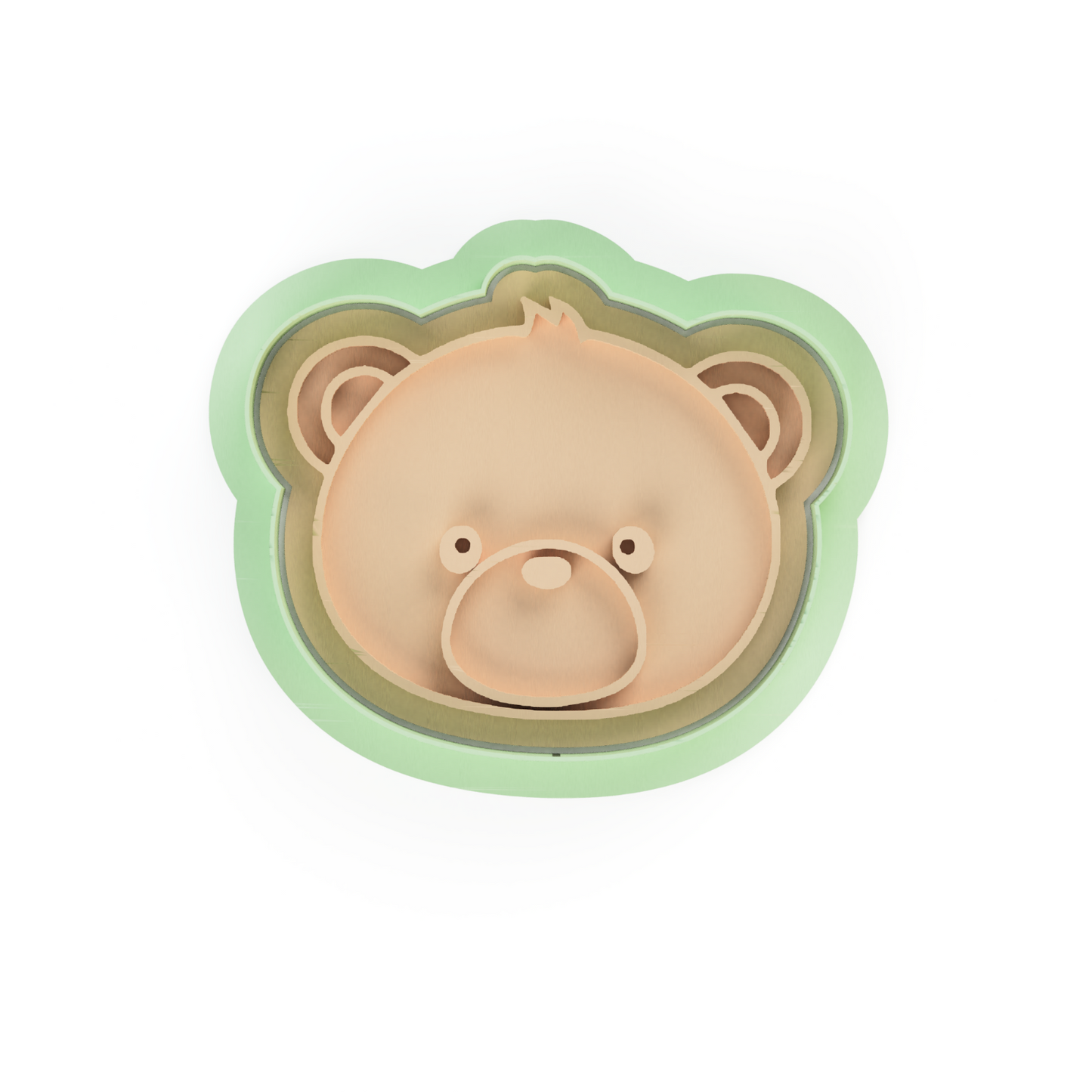 Teddy bear Set Cookie Cutter & Embosser Stamp baby shower