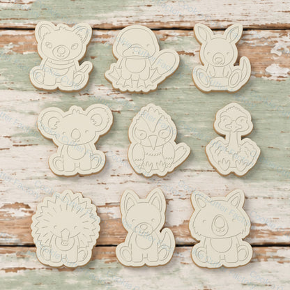 Australian Wildlife Pals Cookie Cutter and Embosser Stamp Set - 9 Designs | CCF_APPROVED_MEDIA_V1:2:917ff4fb9227e2389b42b43de8b92dca30be6e2686dbcef0eb263d827a51afeb