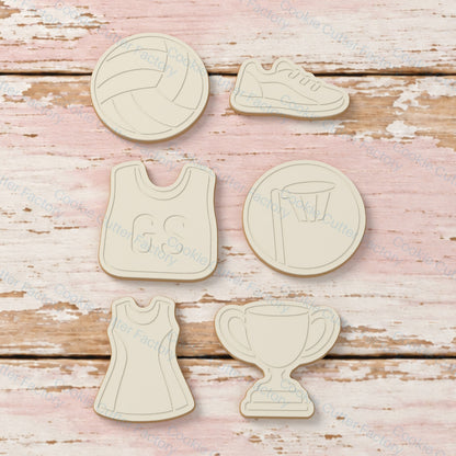 Netball Cookie Cutter and Embosser Set - 6 Designs | CCF_APPROVED_MEDIA_V1:2:b07c61bbb3edc246dc7cef3cde2426129c439b71e0651e0ed44c90823c512162