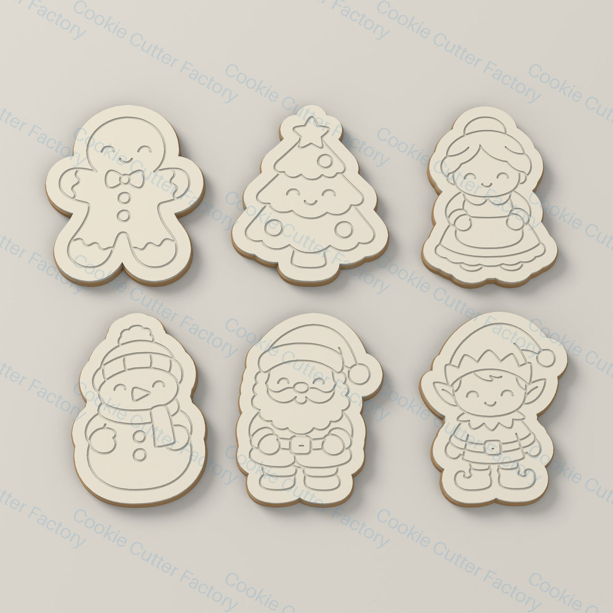 Christmas Characters Cookie Cutter and Embosser Stamp Set - 6 Designs | CCF_APPROVED_MEDIA_V1:2:92672649fdc4392adb16c667927b78aba784e40e8f28dc0e3d1554be17bffae4