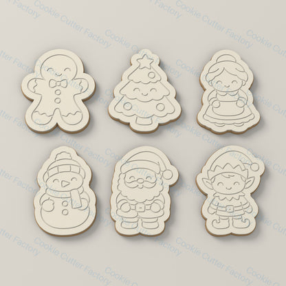 Christmas Characters Cookie Cutter and Embosser Stamp Set - 6 Designs | CCF_APPROVED_MEDIA_V1:2:92672649fdc4392adb16c667927b78aba784e40e8f28dc0e3d1554be17bffae4