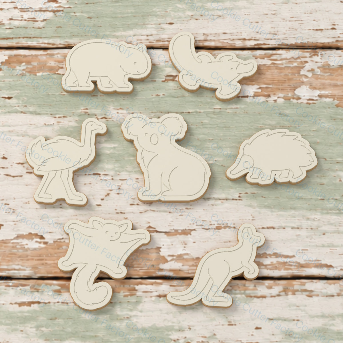 Australian Animal Friends Cookie Cutter and Embosser Stamp Set - 7 Designs | CCF_APPROVED_MEDIA_V1:2:c5e1f2ab3d22ec682fa025d3c7ce128e6271c4c220369ac55250f2caea4c18af