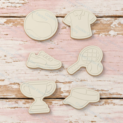 Tennis Cookie Cutter and Embosser Set - 6 Designs | CCF_APPROVED_MEDIA_V1:2:e9219cd267ebcdeb5375d98a7a9b977c69b39ba76d96b6661352d1575b85b061