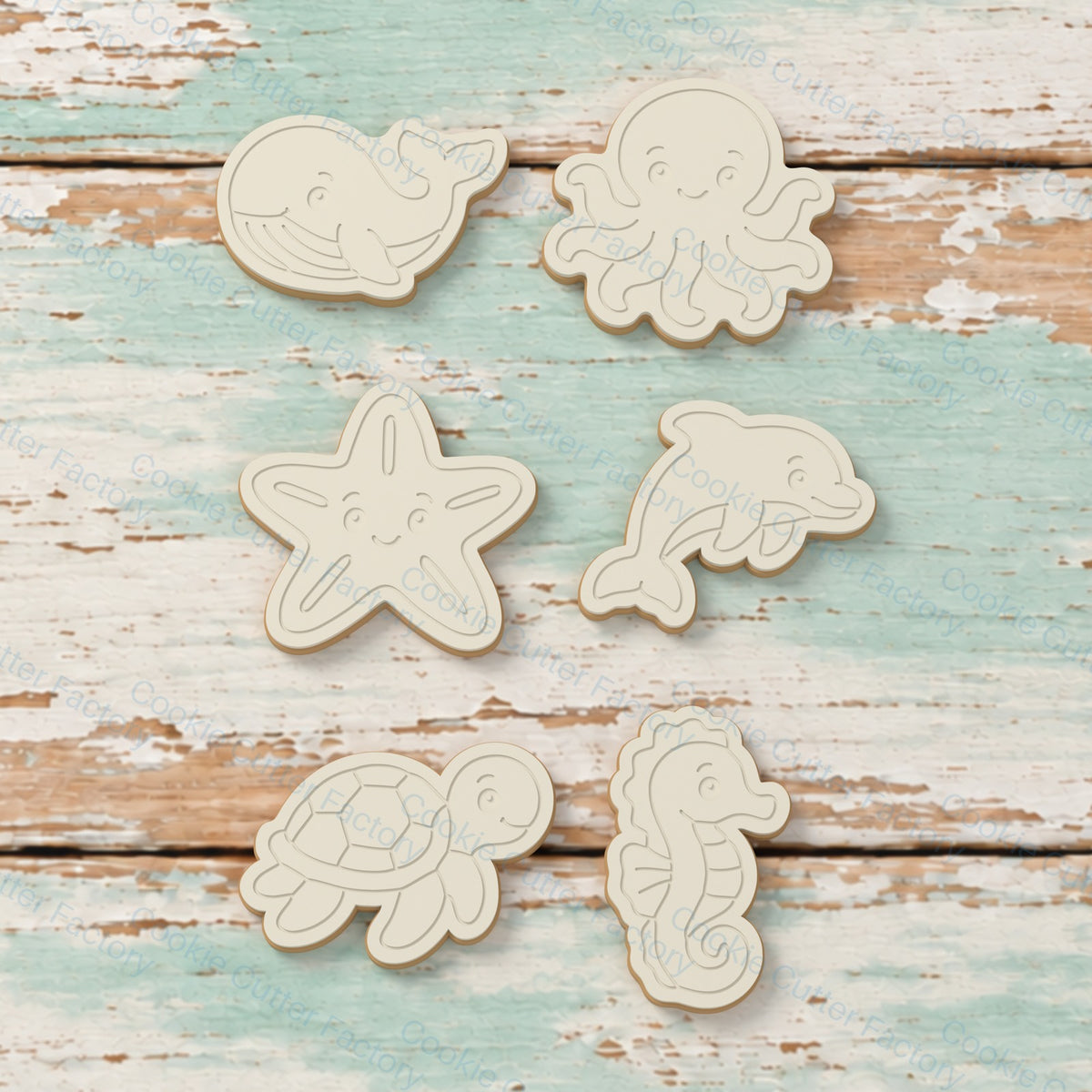 Ocean Friends Cookie Cutter and Embosser Stamp Set - 6 Designs | CCF_APPROVED_MEDIA_V1:2:812e647cf66a671f45459fc19782c809aca252627af4329bbf2cec2f4cc81370