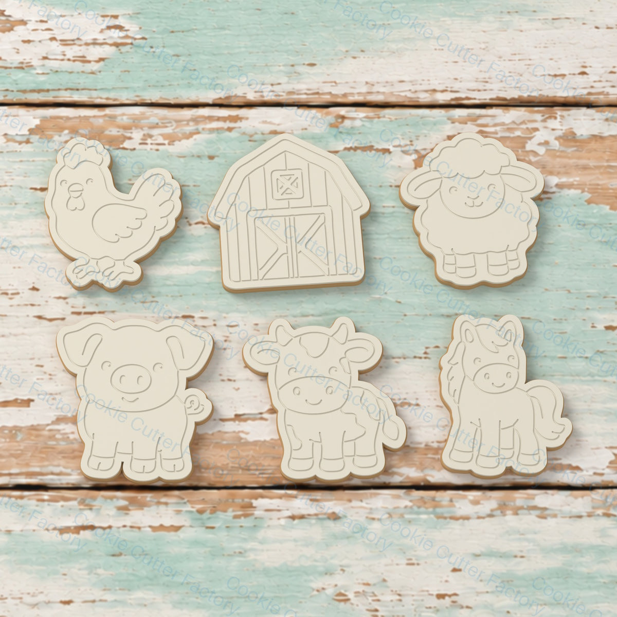 Little Farm Friends Cookie Cutter and Embosser Stamp Set - 6 Designs | CCF_APPROVED_MEDIA_V1:2:6dd797b6e4ec3dede43073225099fc86488d77891d605157d8027e81456298c9