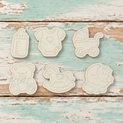 Sweet Baby Welcome Cookie Cutter and Embosser Stamp Set - 6 Designs | CCF_APPROVED_MEDIA_V1:2:2083aa8e2f2854587526ce6ab7c86a4b8a178feecbb56c0aee51a3674a785218