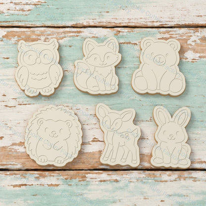 Woodland Friends Cookie Cutter and Embosser Stamp Set - 6 Forest Animals | CCF_APPROVED_MEDIA_V1:2:d1b4abadd57db8bacfa0ae129c46fc3b10e7b0699ee8a92160d224c1623f9020