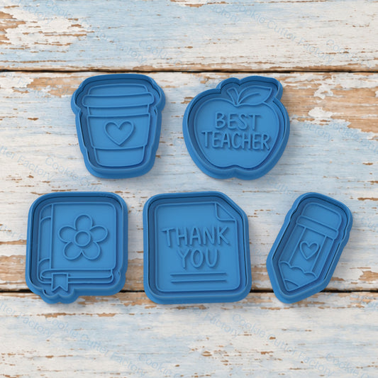 Teacher Appreciation Cookie Cutter and Embosser Stamp Set - 5 Designs | CCF_APPROVED_MEDIA_V1:1:ef28e4cc49820faa1e39199c305550614abb138d141e0329aef847c073d8fb47