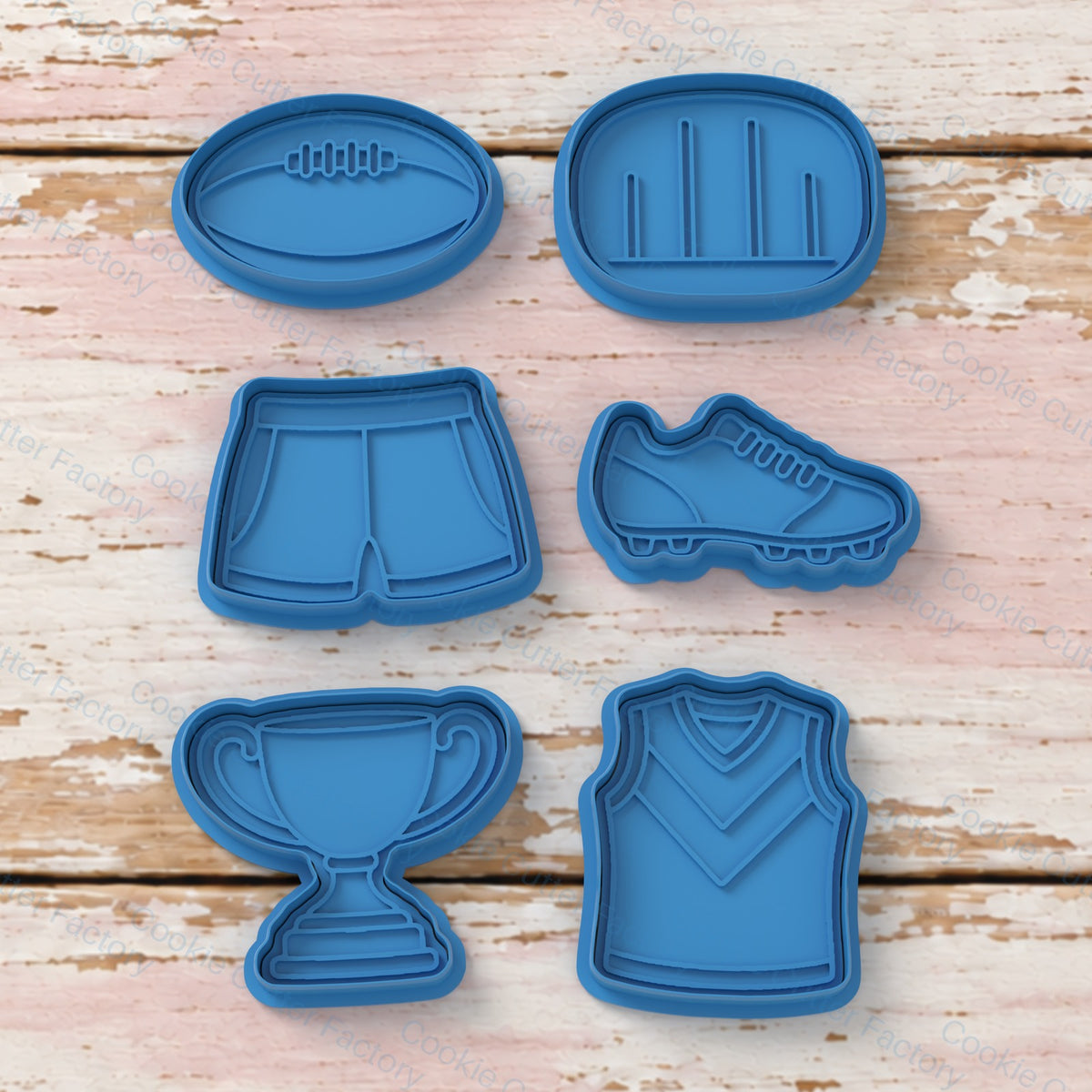 Aussie Rules Football Cookie Cutter and Embosser Set - 6 Designs | CCF_APPROVED_MEDIA_V1:1:3cd0c4734d2cbe75583518c0f10ade994b15d2d9b848835eabb559b10efecdd9