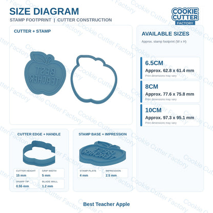 Teacher Appreciation Cookie Cutter and Embosser Stamp Set - 5 Designs | CCF_APPROVED_MEDIA_V1:2:74b3a93885811adefabcfb14b1b93788b489979e4c83065fc910060e83a60de4