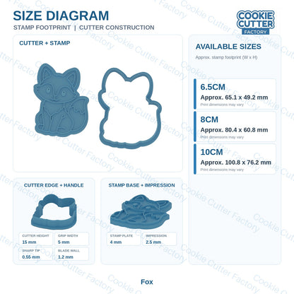 Woodland Friends Cookie Cutter and Embosser Stamp Set - 6 Forest Animals | CCF_APPROVED_MEDIA_V1:3:715380417da473a382771d9cec51c08fbb3a3203d27f95d19d9b5161c0215a9c