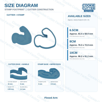 Muscles and Bodybuilding Cookie Cutter and Embosser Set - 6 Designs | CCF_APPROVED_MEDIA_V1:3:6584a421e9d72d17f0d248c451e33b37a7a84b6ceed9b43ceaaf06ff1a1fd15c