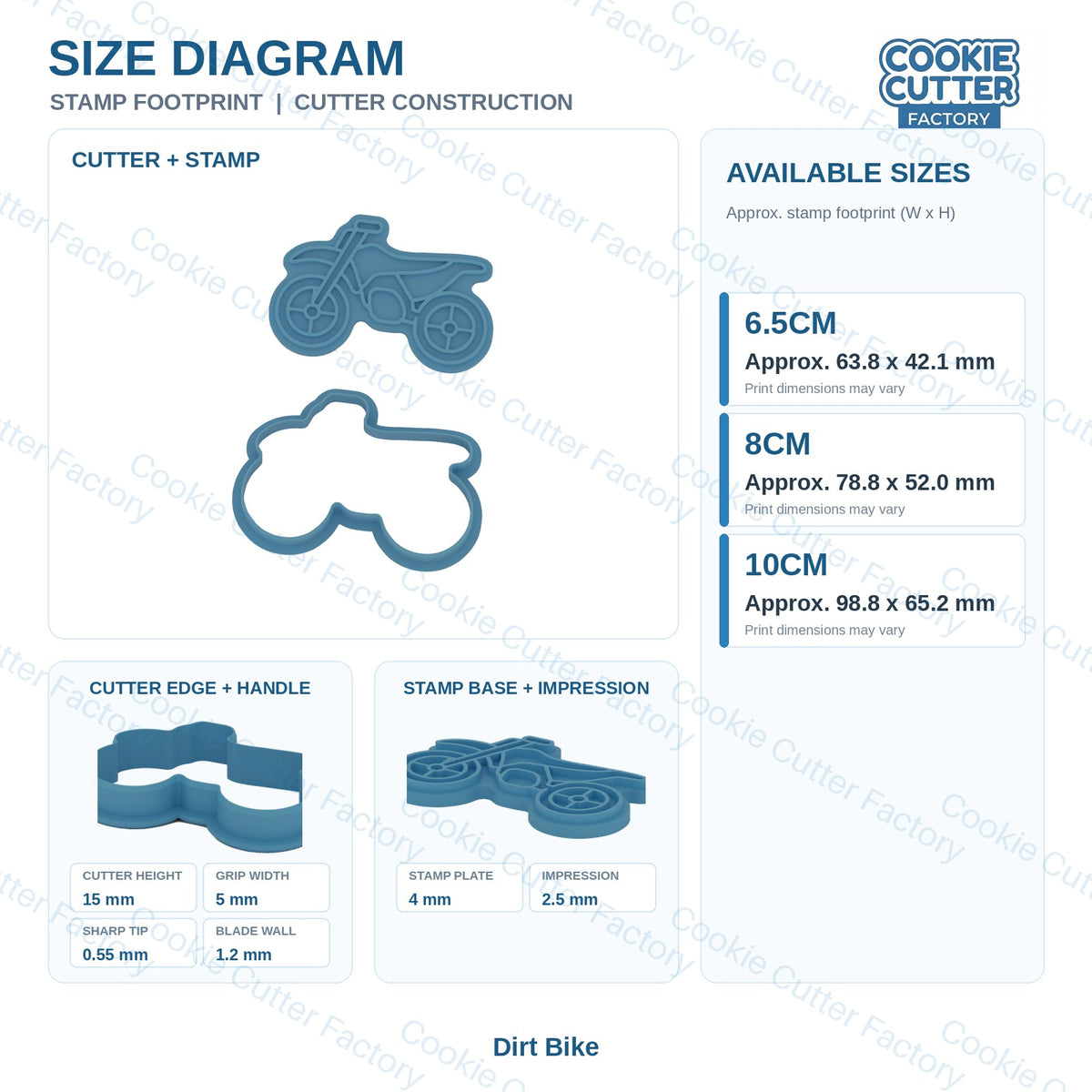 Motocross Cookie Cutter and Embosser Set - 6 Designs | CCF_APPROVED_MEDIA_V1:3:a9d646e90681875402a8f306f2d93395ae197be27d405d296be3ed5ac55a0b8f
