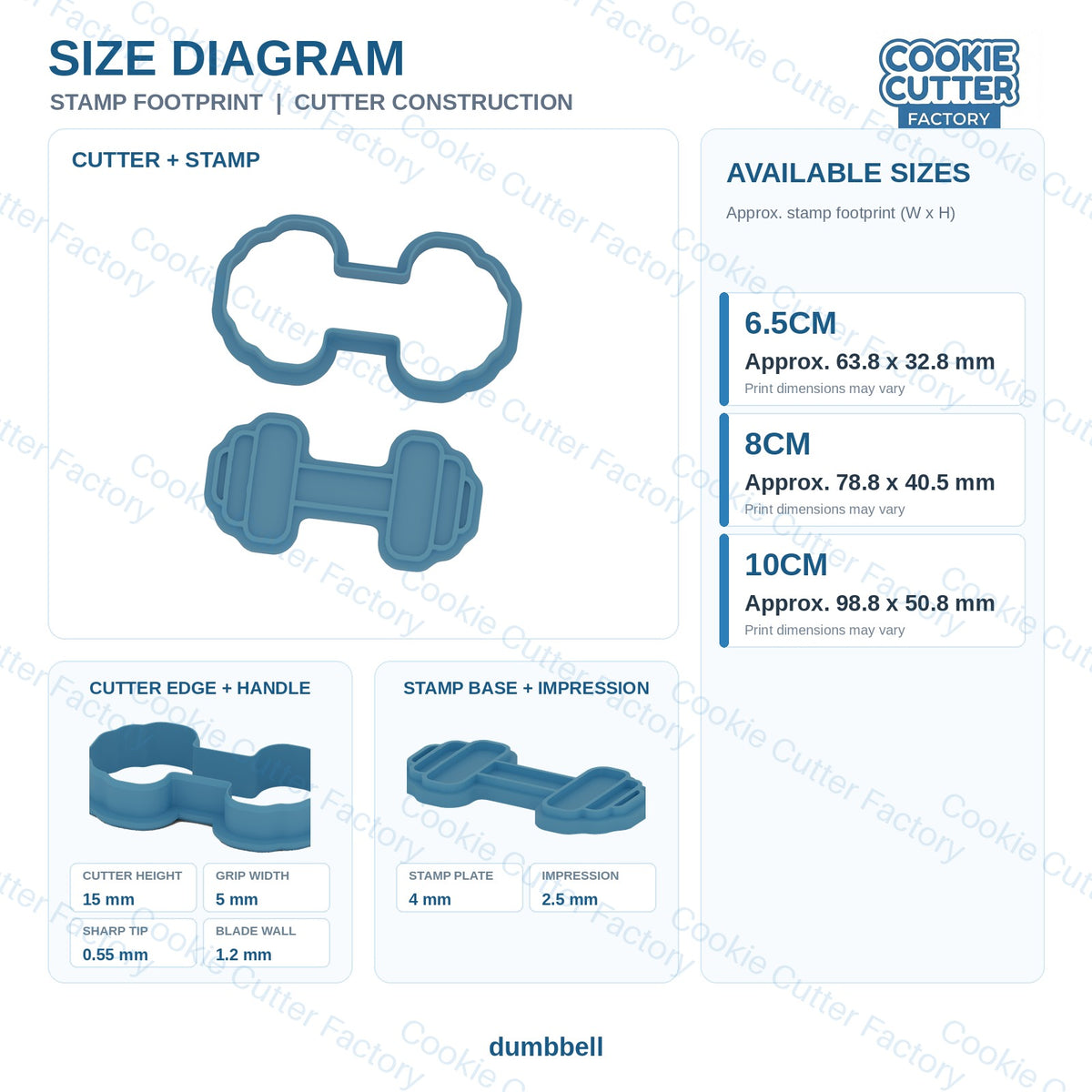 Gym Workout Cookie Cutter and Embosser Set - 6 Designs | CCF_APPROVED_MEDIA_V1:3:dbf1e8d029469ff916e3cc343e5262dcc952dbeca224b93784eb8ac9e36be566