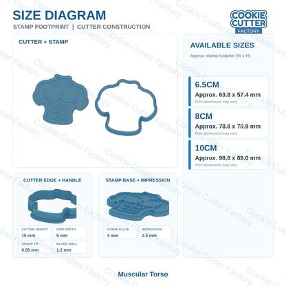 Muscles and Bodybuilding Cookie Cutter and Embosser Set - 6 Designs | CCF_APPROVED_MEDIA_V1:4:c687cd9cf2e284eb15278b0d2b303a0029423a7eac1ebc36095c334036c01186