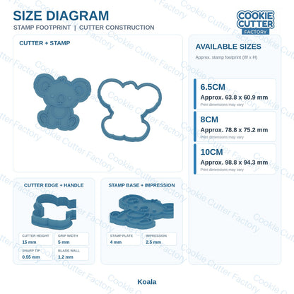 Australian Wildlife Pals Cookie Cutter and Embosser Stamp Set - 9 Designs | CCF_APPROVED_MEDIA_V1:4:e56708c004f08b652acea700628a55d049cfac657d0219ad079303521507e815