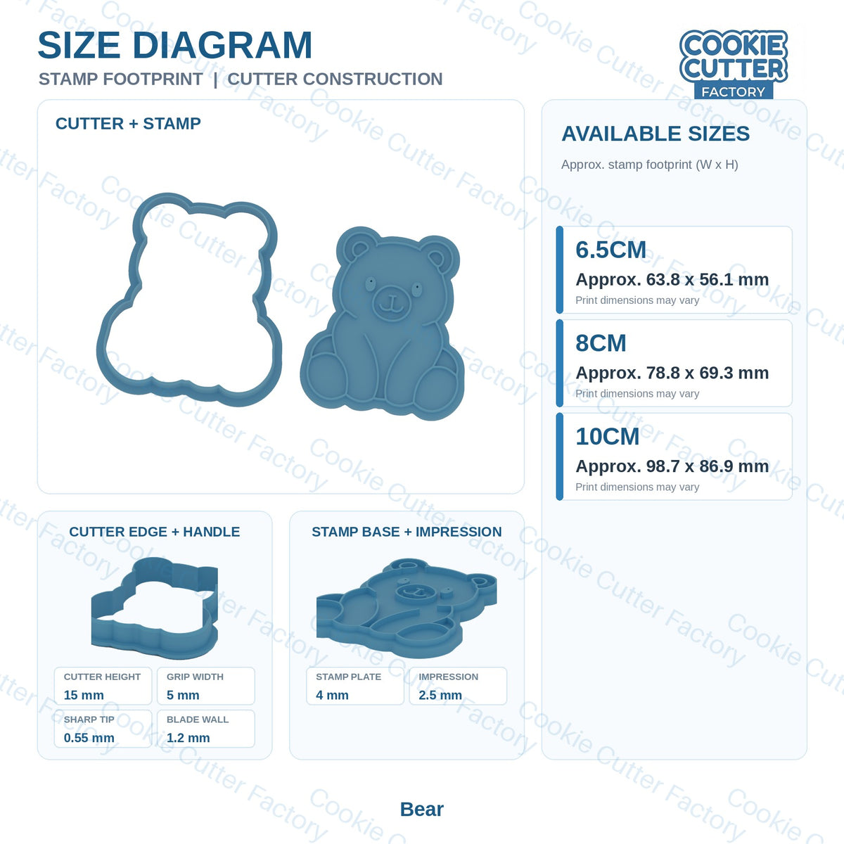 Woodland Friends Cookie Cutter and Embosser Stamp Set - 6 Forest Animals | CCF_APPROVED_MEDIA_V1:5:8cdb6b77e4f2798eb676b1c5f3da6992e8fad85918f8246fdb7939131c250f6b