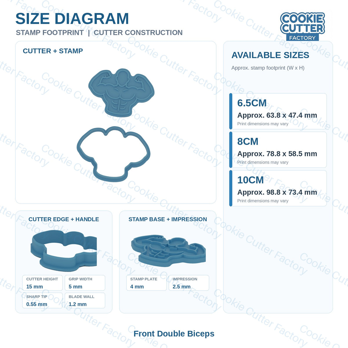 Muscles and Bodybuilding Cookie Cutter and Embosser Set - 6 Designs | CCF_APPROVED_MEDIA_V1:5:8336608196a265126ae1eca88352e1f7a980df4c9ce787cd04d41f155282f8df
