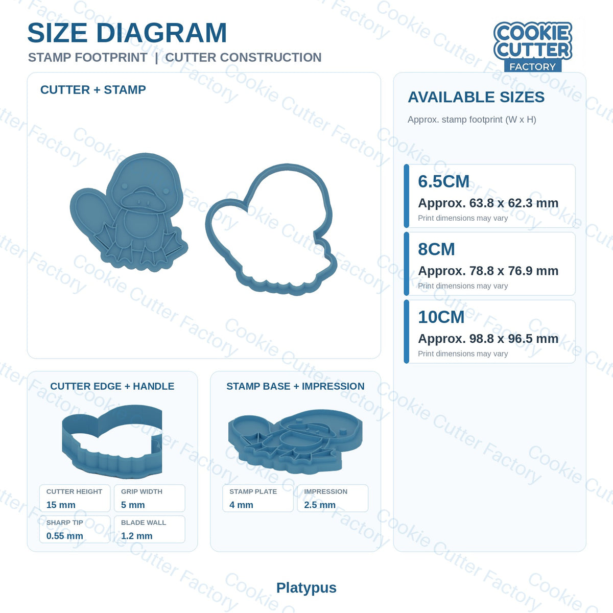 Australian Wildlife Pals Cookie Cutter and Embosser Stamp Set - 9 Designs | CCF_APPROVED_MEDIA_V1:6:cd61ef7c71b6dd268c0049e9836729a6a3b57ae429dadf8400105266c5fd9bb3