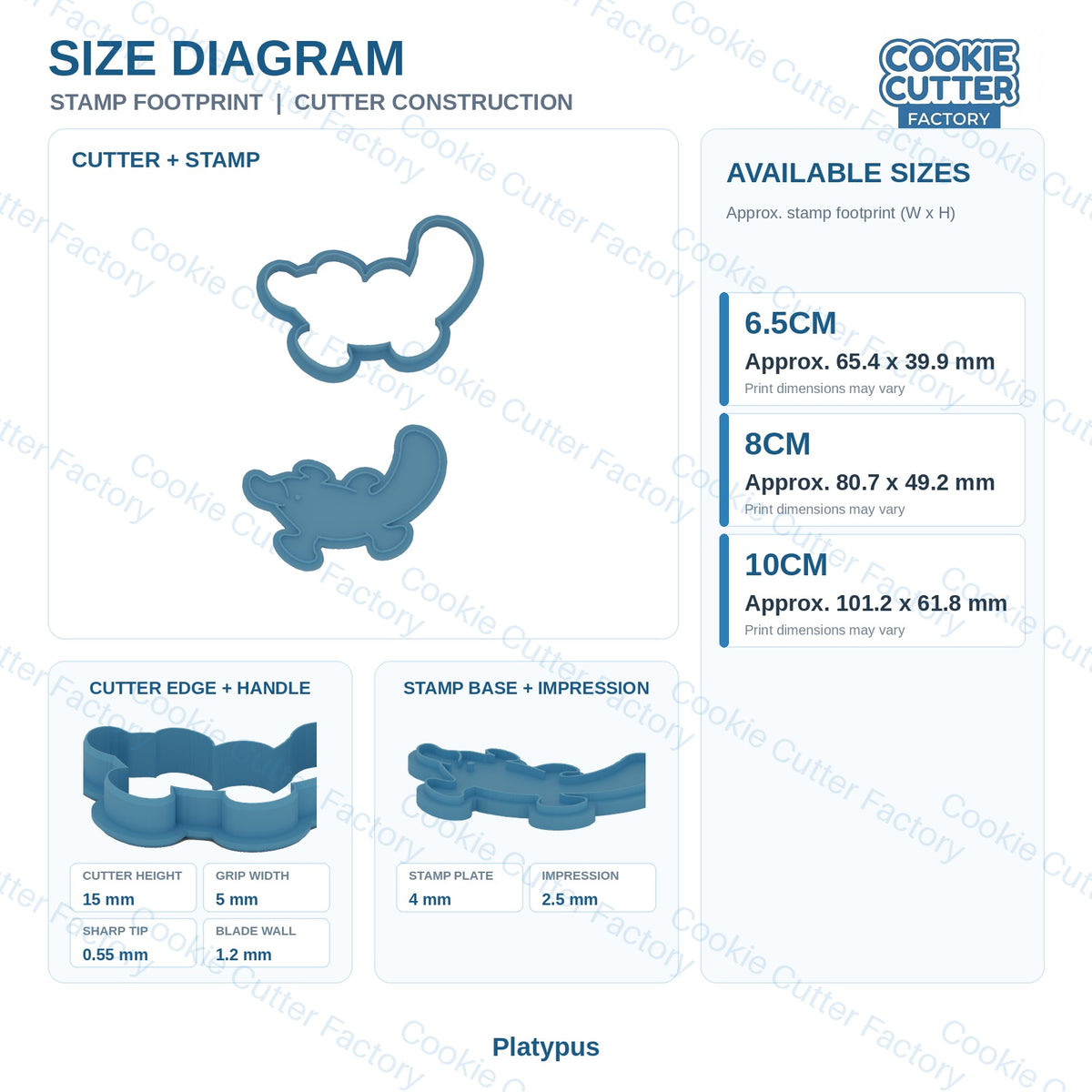Australian Animal Friends Cookie Cutter and Embosser Stamp Set - 7 Designs | CCF_APPROVED_MEDIA_V1:6:5fc72de57bd254702047b70cb53f7b424df66a50521654fab174c56be7621f59