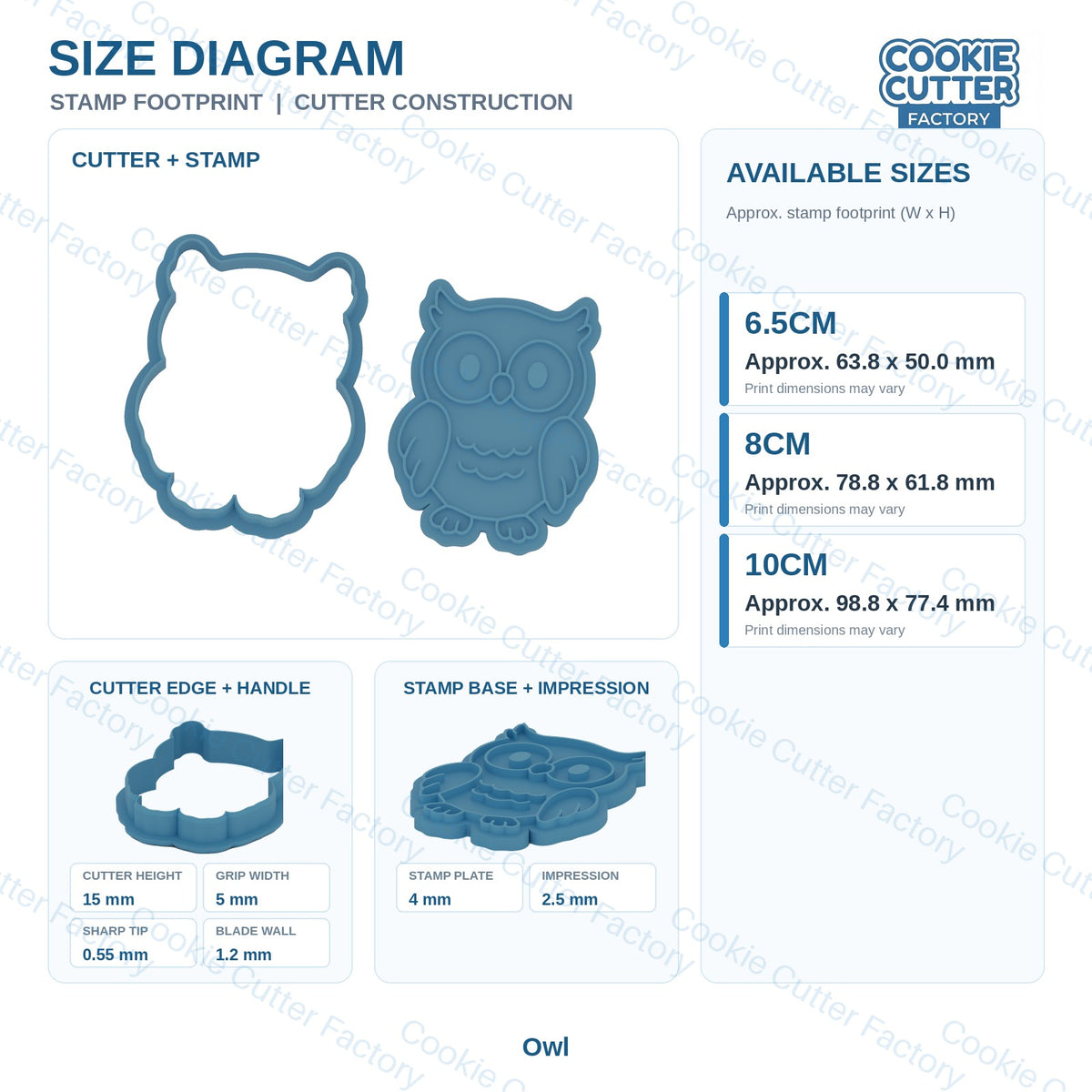 Woodland Friends Cookie Cutter and Embosser Stamp Set - 6 Forest Animals | CCF_APPROVED_MEDIA_V1:6:797c4a15c511ec51af8cb5363e28a75fb36bec1c0d2e4612a6ef81f17f131bd0