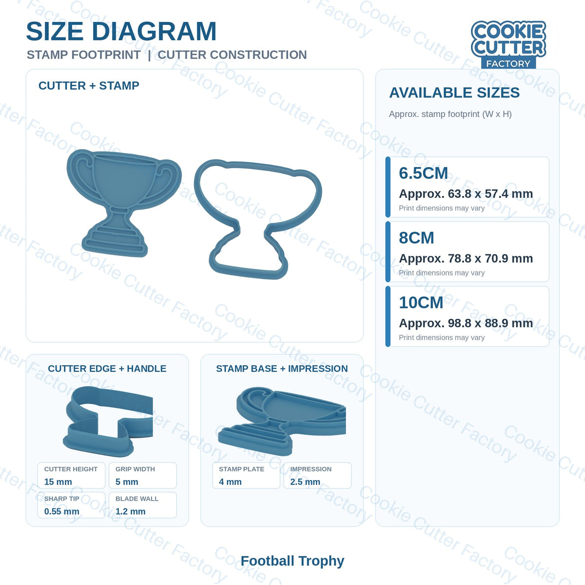 Aussie Rules Football Cookie Cutter and Embosser Set - 6 Designs | CCF_APPROVED_MEDIA_V1:8:21e4a16e78b83dffec98e2d9590ab58f5f0db6f87e46e075c4bd2aea5ee793c7