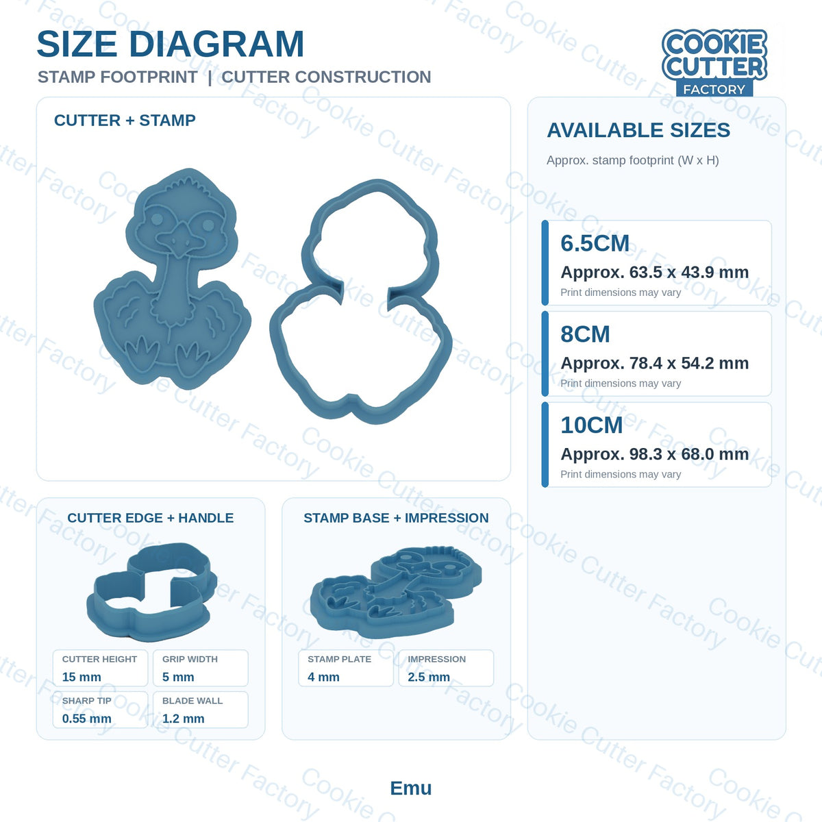 Australian Wildlife Pals Cookie Cutter and Embosser Stamp Set - 9 Designs | CCF_APPROVED_MEDIA_V1:8:1e34c0c222226f9a10724ba4ed0fa2b67d05fa28c94f453d606639c28e5be79b