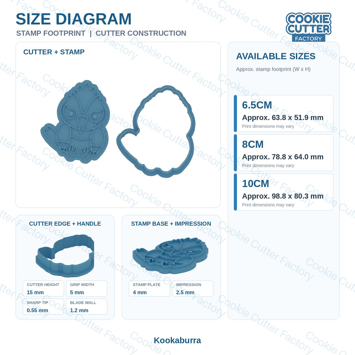 Australian Wildlife Pals Cookie Cutter and Embosser Stamp Set - 9 Designs | CCF_APPROVED_MEDIA_V1:9:8533a2db82b8728f4d1f7aae6f380920489528623a0afee54b220b4271fa499e