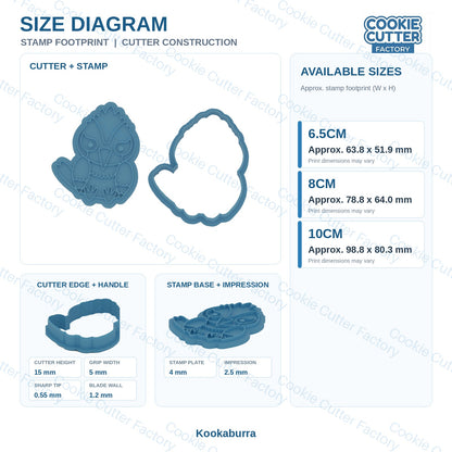 Australian Wildlife Pals Cookie Cutter and Embosser Stamp Set - 9 Designs | CCF_APPROVED_MEDIA_V1:9:8533a2db82b8728f4d1f7aae6f380920489528623a0afee54b220b4271fa499e