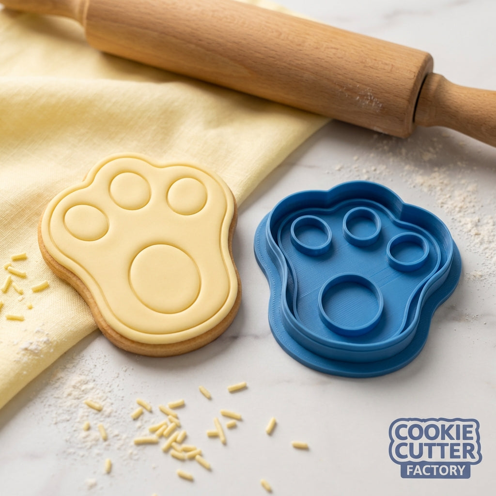 Easter Bunny Paw Cookie Cutter and Embosser Set – Easter Collection