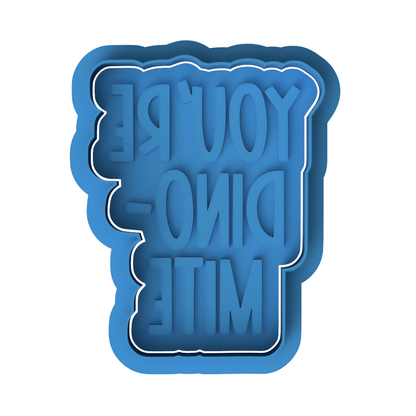 You're Dino-Mite Cookie Cutter and Embosser Stamp | Dinosaur Pun, Kids Birthday, Funny Valentine