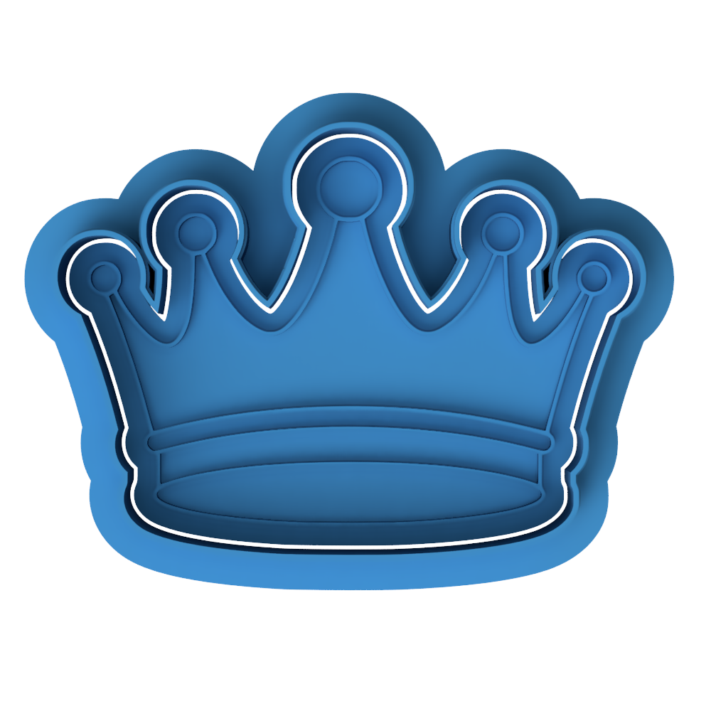 Royal Crown Cookie Cutter & Embosser – Princess & Prince Party Cookie Design