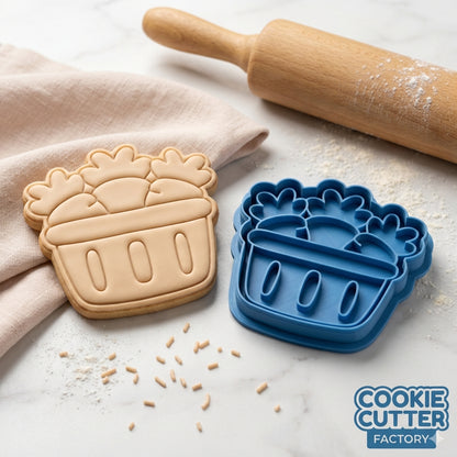Easter Carrot Basket Cookie Cutter and Embosser Set – Easter Collection