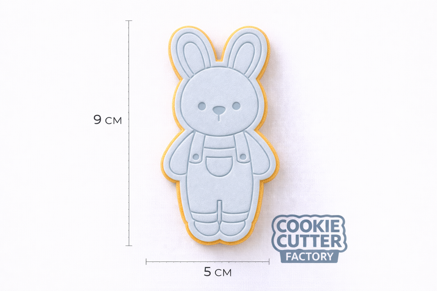 Easter Bunny in Overalls Cookie Cutter and Embosser Set – Easter Collection