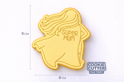 Super Mum Superhero Mother's Day Cookie Cutter and Embosser Set